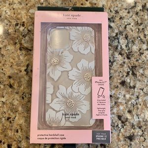 Kate Spade iPhone 12 ProMax protective hard shell phone case. New in box!